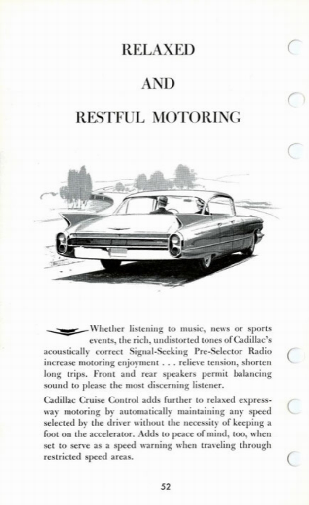 1960 Cadillac Salesmans Data Book Page 2